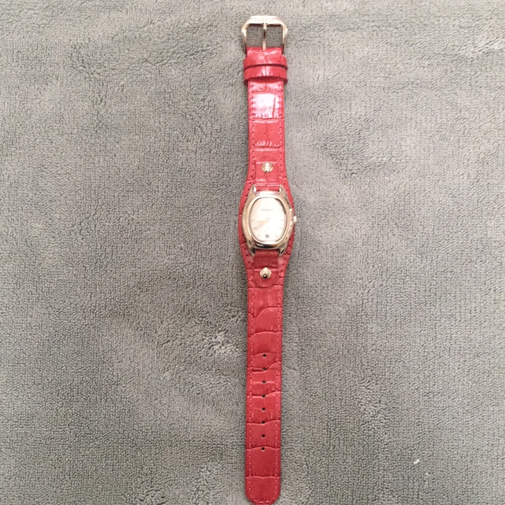 Fossil leather watch